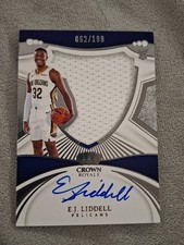 2022-23 Panini Crown Royale Silhouettes /199 EJ Liddell #115 Rookie Auto RC