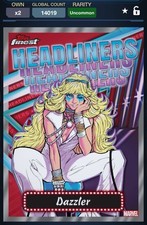 Marvel Collect 24 Finest Headliners Silver Dazzler Digital