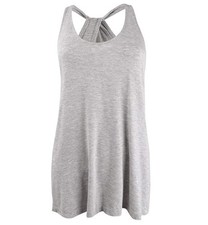 Alfani Ladies Super Soft Pajama Tank Top Tee NWT Pearl Grey Heather, X-Small 
