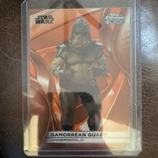 Topps Chrome Black Star Wars Gamorrean Guard CB-44 11/25 Book of Boba Fett