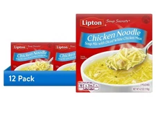 SOUP SECRETS Lipton Instant Soup 🍜 Mix Chicken Flavor, 4.2 oz (12 Ct)