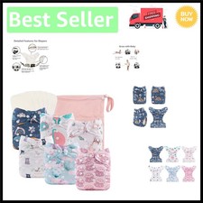 Adjustable One-Size Cloth Diapers 6 Pack for Babies   Eco-Conscious Parenting