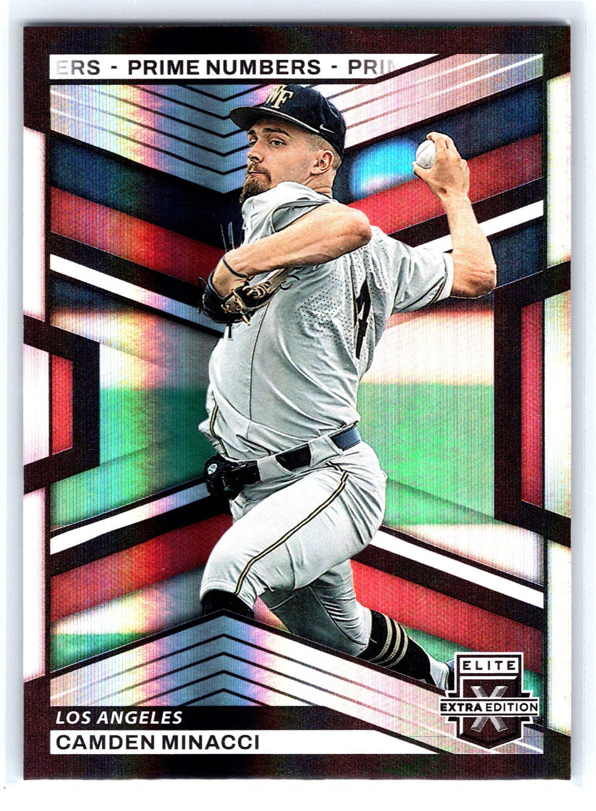 2023 Panini Elite Extra Edition #87 Camden Minacci Prime Numbers A #/200