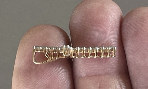 Diamant Kreuz Anhänger Sterlingsilber Gold Vermeil von RS Pure Ross Simons - Bild 8 von 18