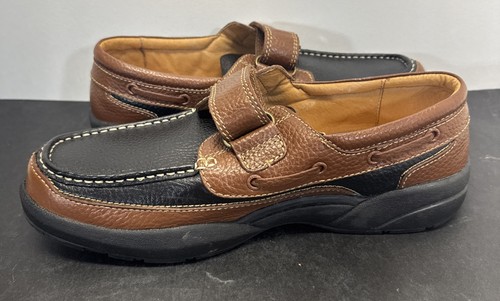 Dr Comfort MIKE 8660 Mens Diabetic Shoes Loafers Black Brown Leather Sz 10.5 M - Picture 7 of 8