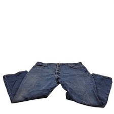 Vintage Dickies Jeans Mens 42x30 Blue Excellent Relaxed Fit Flannel Lined Denim