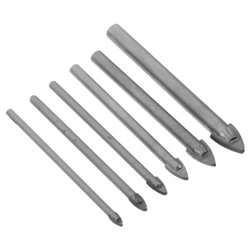 6pcs Hole Drilling Tools: Glass Opener Bits For Porcelain Ceramic Metal Marble - Picture 12 of 12