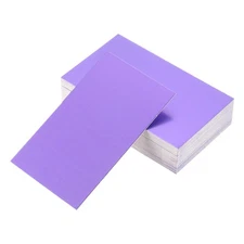 100 Business Cards 3.5" x 2" for Message Graffiti DIY Cards, Purple