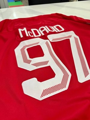 Team Canada Olympics Hockey 2026 Connor McDavid #97 Sewn Jersey Small Red NEW