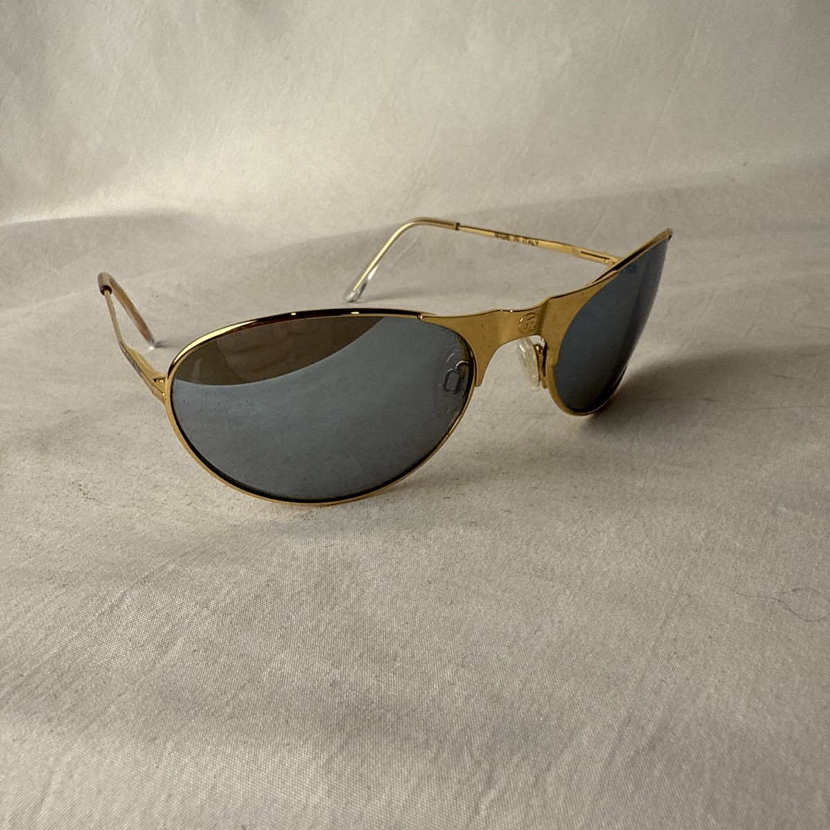 Vintage HELIOS by GARGOYLES USA Gold Tone Sport Sunglasses made In