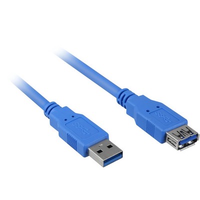 Sharkoon USB 3.0 Extension Cable (Blue, 1 Meter)