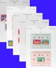 Juegos Olímpicos de Panamá 1968, MNH/** Colección + Hojas, $140+ (6 Fotos) MIRAR