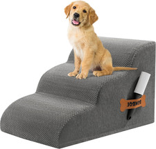 Romrol Dog Stairs Ramp for Beds Couches, 15.7  H 33D Extra Wide Pet Steps with D