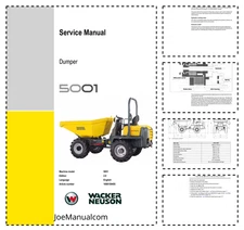Wacker Neuson 5001 Dumper Service Manual PDF