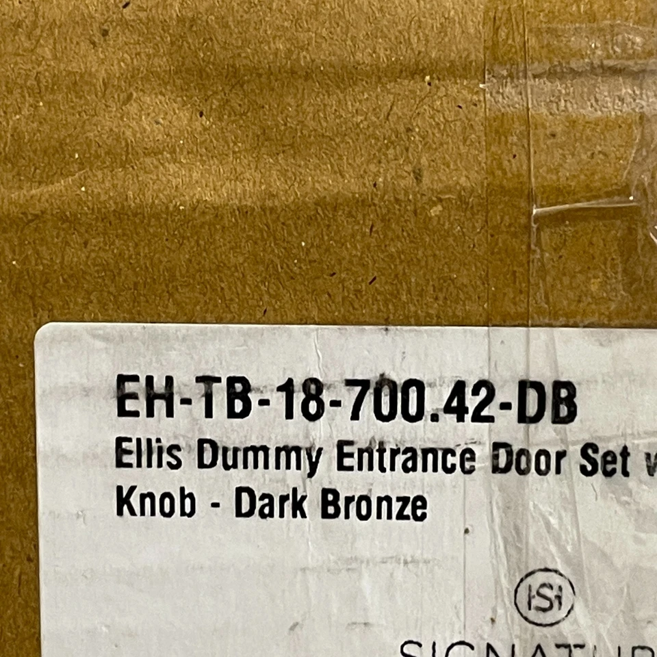 Juego de puerta de entrada ficticia Ellis herrajes exclusivos perilla redonda bronce oscuro SH287739 Foto 4 de 4