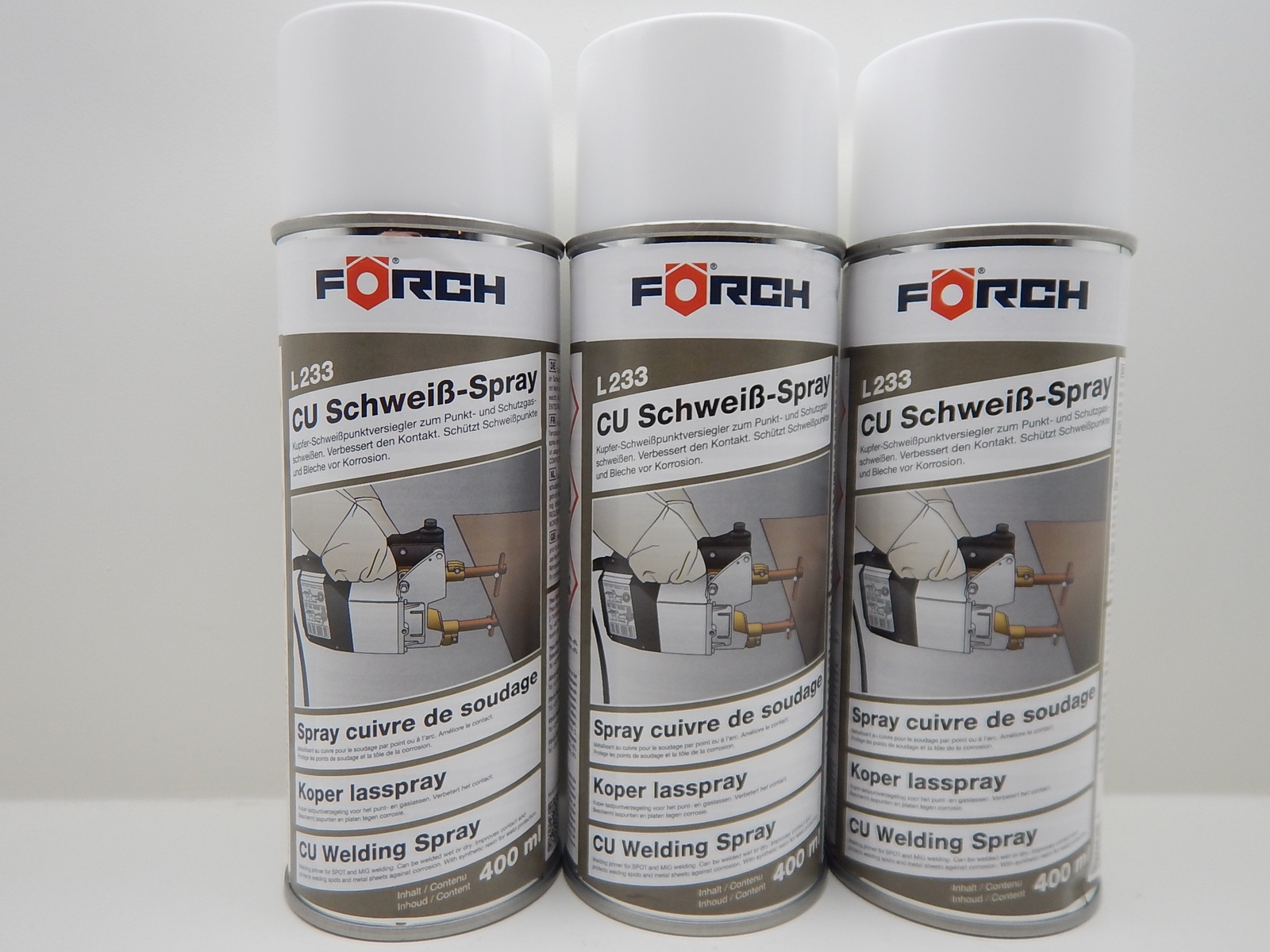 Förch Schweiß-Spray L233 – Kupferhaltige Versiegelung Für Schweißpunkte. Korrosionsschutz, Für Stahl & Verzinkte Metalle.