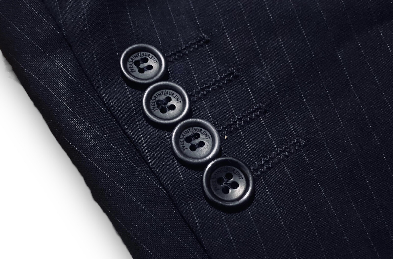 Giacca blazer uomo YVES SAINT LAURENT YSL nero lana viscosa taglia XL