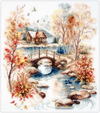 Magic Needle Counted Cross-Stitch Kit Autumn Watercolor 250-068