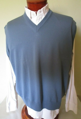 italy V-Neck Wool Sweater Vest 