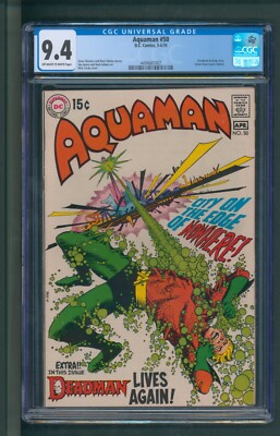 Aquaman #50 CGC 9.4 OW/W 1970 | Nick Cardy Cover