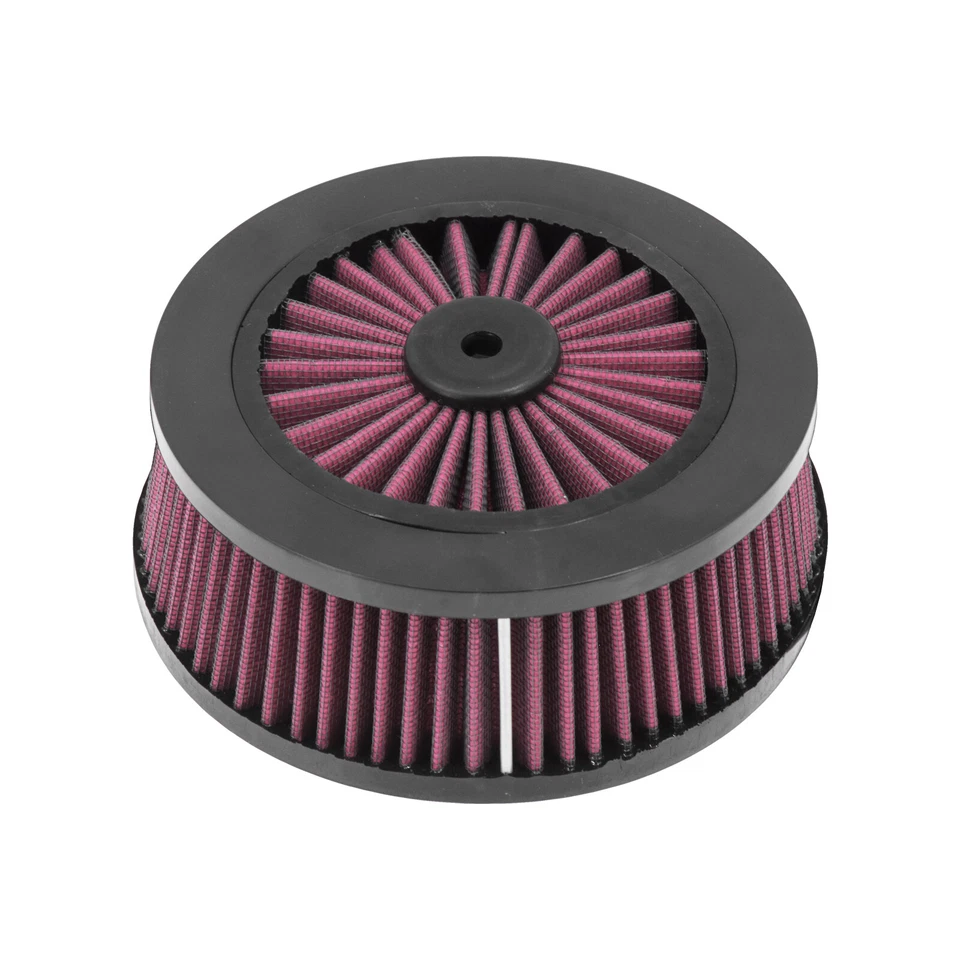 Filtro de elemento de repuesto rojo purificador de aire para Harley Touring Softail Sportster Foto 3 de 4