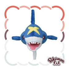 Pokemon Center Fit Plush Doll - 319 Sharpedo 4.5in Water Shark Torpedo Hoenn JP 