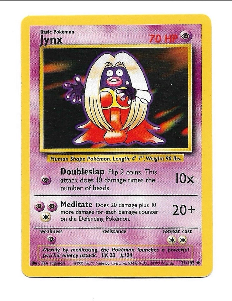 Jynx 031/102 Base Set (Shadowless) for sale | eBay