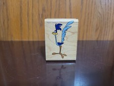 Rubber Stampede 008-D ROAD RUNNER WB Looney Tunes Cartoon Character Wood Stamp