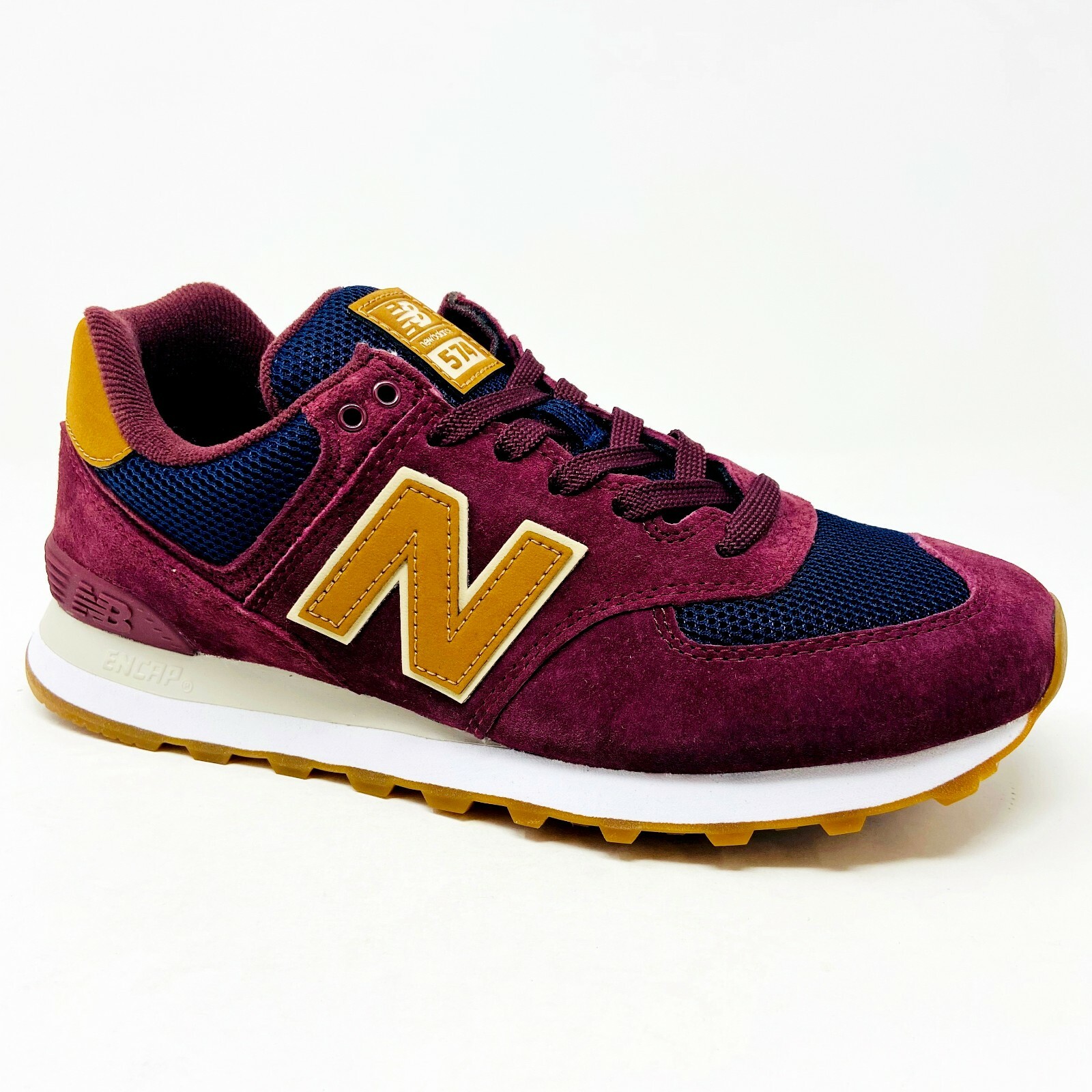 New Balance 574 Classic Maroon Navy 
