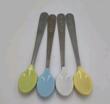 Lot Of 4 Gerber Soft Bite Infant Silicone Tip Spoons