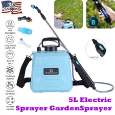 NEW 5L Rechargeable Electric Weed Sprayer Battery Powered Farm Garden Pump Spray