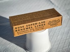 Box Of 10 Bussmann Buss Super-Lag Renewal Links LKN-100 250V NEW