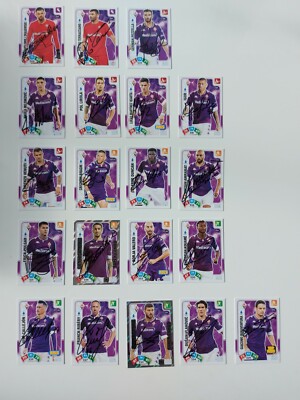 20 Fiorentina Panini Adrenalyn Cards - Handsigned by the entire Squad