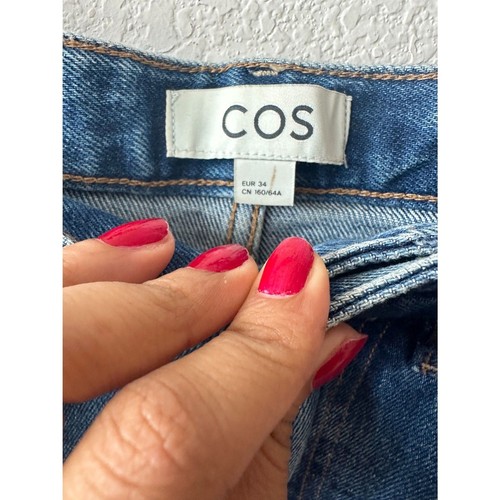COS Front-Slit Denim Midi Skirt - Picture 5 of 5