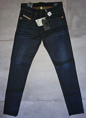 Diesel Mens D-strukt Denim Jeans Dark Blue 09A45 W32 L30 for sale  