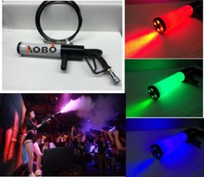 Handheld Stage Effects Smoke Machine Iluminaci n Efectos Led co2 gun RGB Cannon