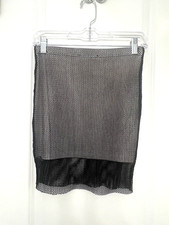Vintage Solemio Los Angeles Women Black Skirt Size S Made In USA.