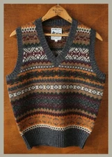 Remains 25 New Arrivals British Style Retro Fair Isle Wool Vest