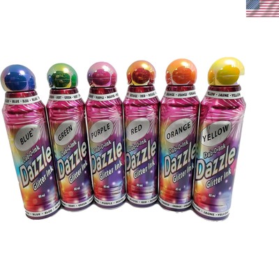 Dazzle Glitter Bingo Dauber/Dabber Ink 6-Pack Mixed Colors