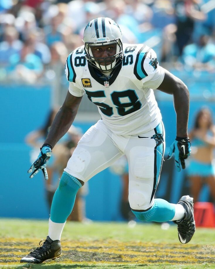 THOMAS DAVIS 8X10 PHOTO CAROLINA PANTHERS PICTURE NFL FOOTBALL