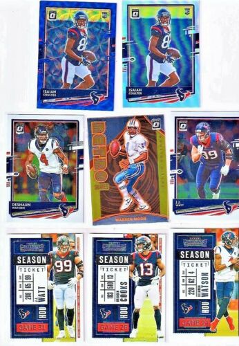 2020 Donruss Optic Isaiah Coulter Blue Scope Rookie Houston Texans 15 Card Lot - Picture 1 of 3