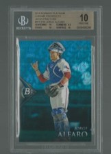 2015 BOWMAN PLATINUM JORGE ALFARO RANGERS RC JAPAN REFRACTOR /35 BGS 10 PRISTINE