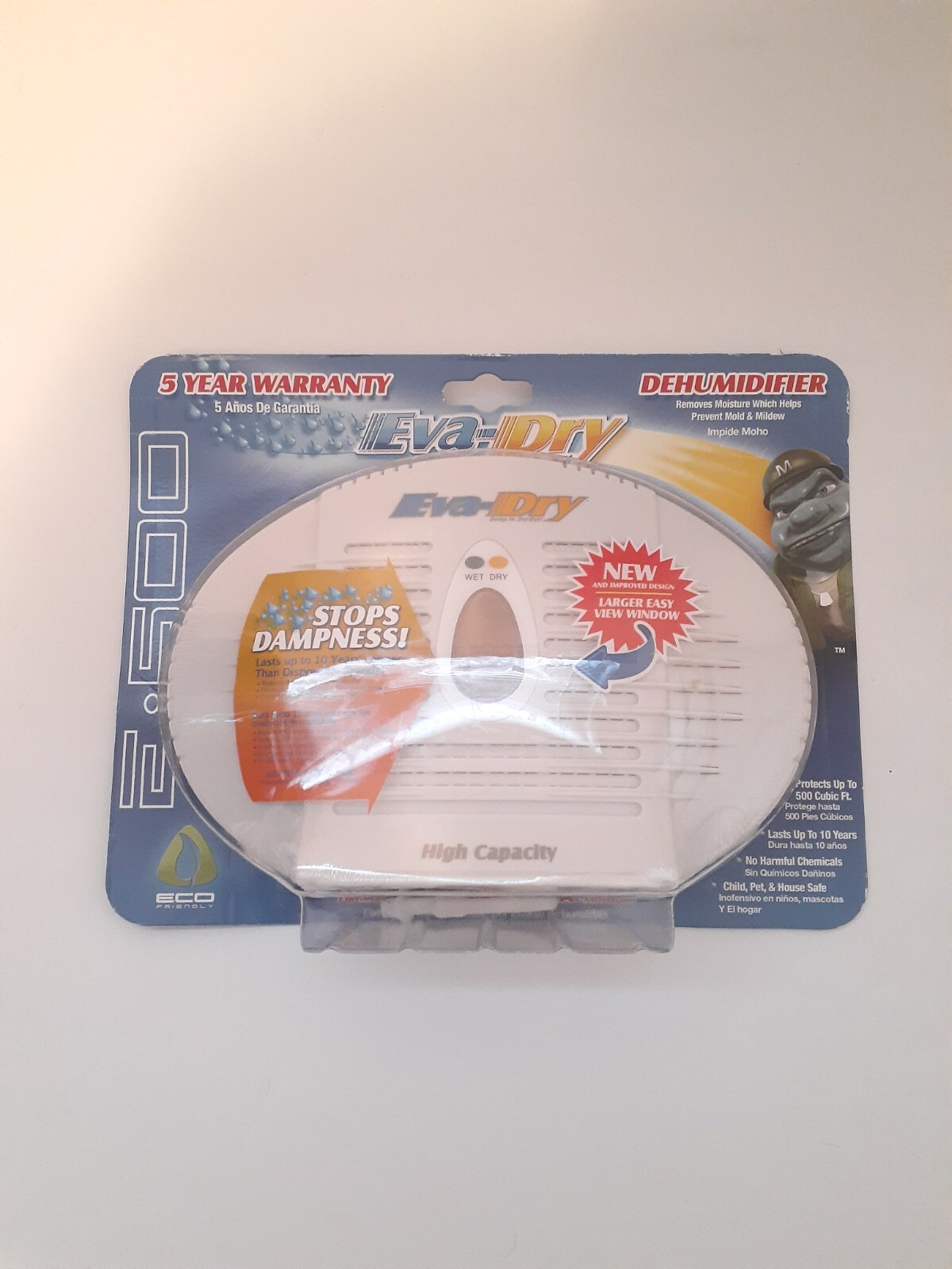 NEW EvaDry 8 E500 Renewable MiniDehumidifier Moisture Absorber Room