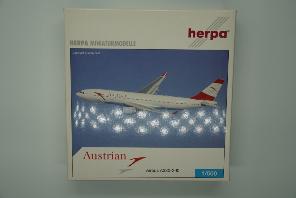 Herpa Wings 1:500 Austrian Airlines Airbus A330-200 OE-LAN