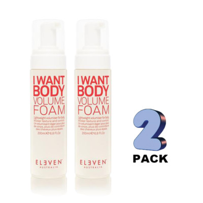 Eleven Australia I Want Body Volume Foam 6.8 oz - Pack of 2