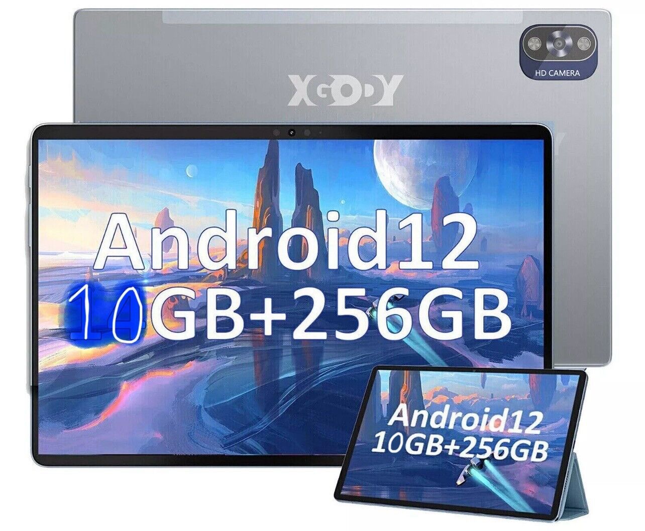 XGODY Tab 10 Tablet 10 Zoll Android 12 10GB256GB 7000mAh PC Modus FHD 1920x1200