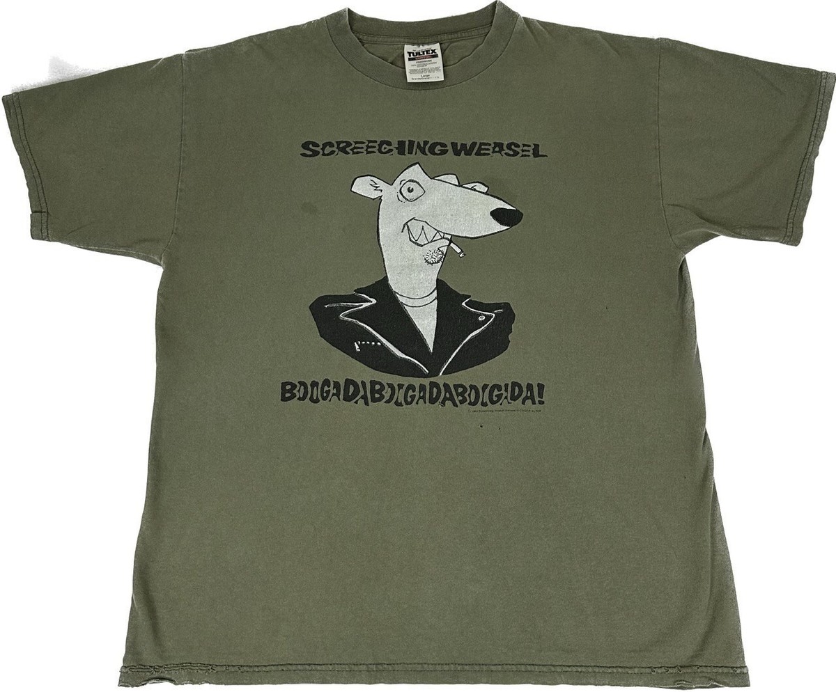 Vintage 90s Screeching Weasel Shirt Vintage Lookout Bay Area 
