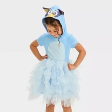 Disney Bluey Dress Hoodie Tutu Dog Bingo Halloween Costume 2T 3T 4T 5T Toddler