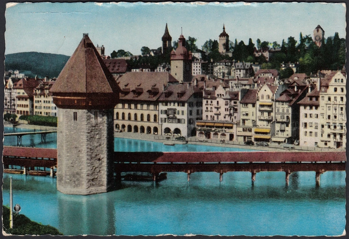 AX2645 Switzerland - Luzern - Panoramic View - Card Postal