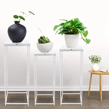 Metal Plant Pot Stand Indoor Outdoor Flower Planter Display Holder Rack Set of 3